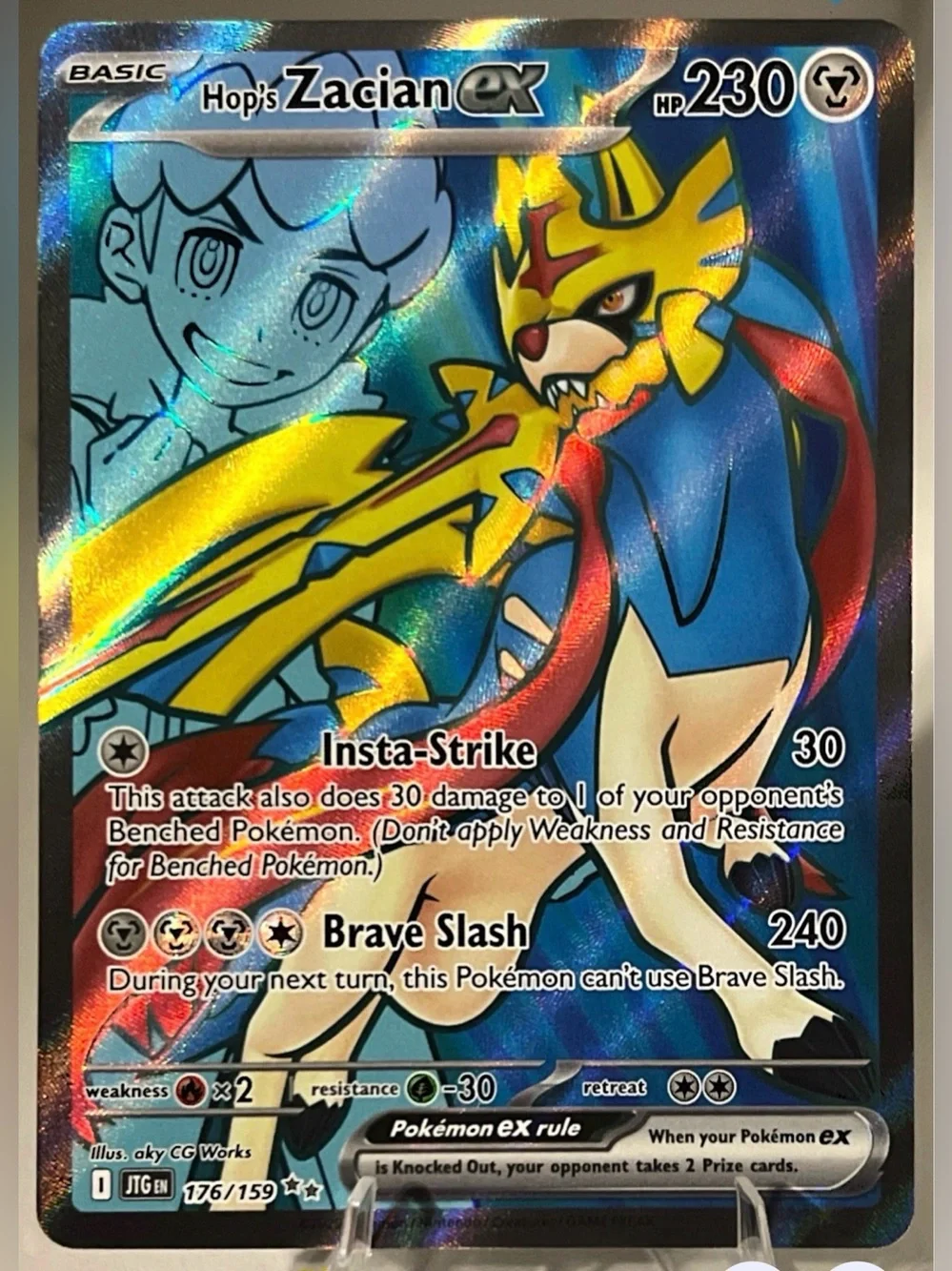 Pokémon TCG: Journey Together - HOP’S ZACIAN EX 176/159 NM